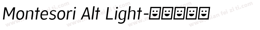 Montesori Alt Light字体转换